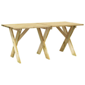 Garden Table 160x73x70 cm Impregnated Pinewood - thumbnail 2