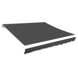 Awning Top Sunshade Canvas Anthracite 350x250 cm - thumbnail 1