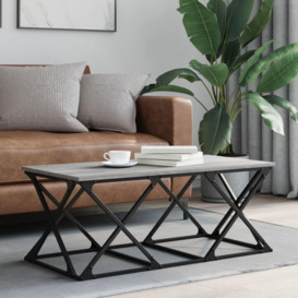 Coffee Table Grey Sonoma 100x49x40 cm Engineered Wood