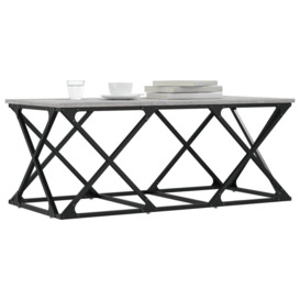 Coffee Table Grey Sonoma 100x49x40 cm Engineered Wood - thumbnail 3