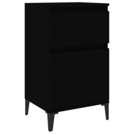 Bedside Cabinet Black 40x35x70 cm - thumbnail 2
