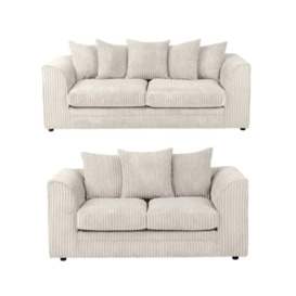 Dylan Jumbo Cord Fabric Sofa Set