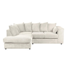 Dylan Jumbo Cord Fabric Left Hand Corner Sofa