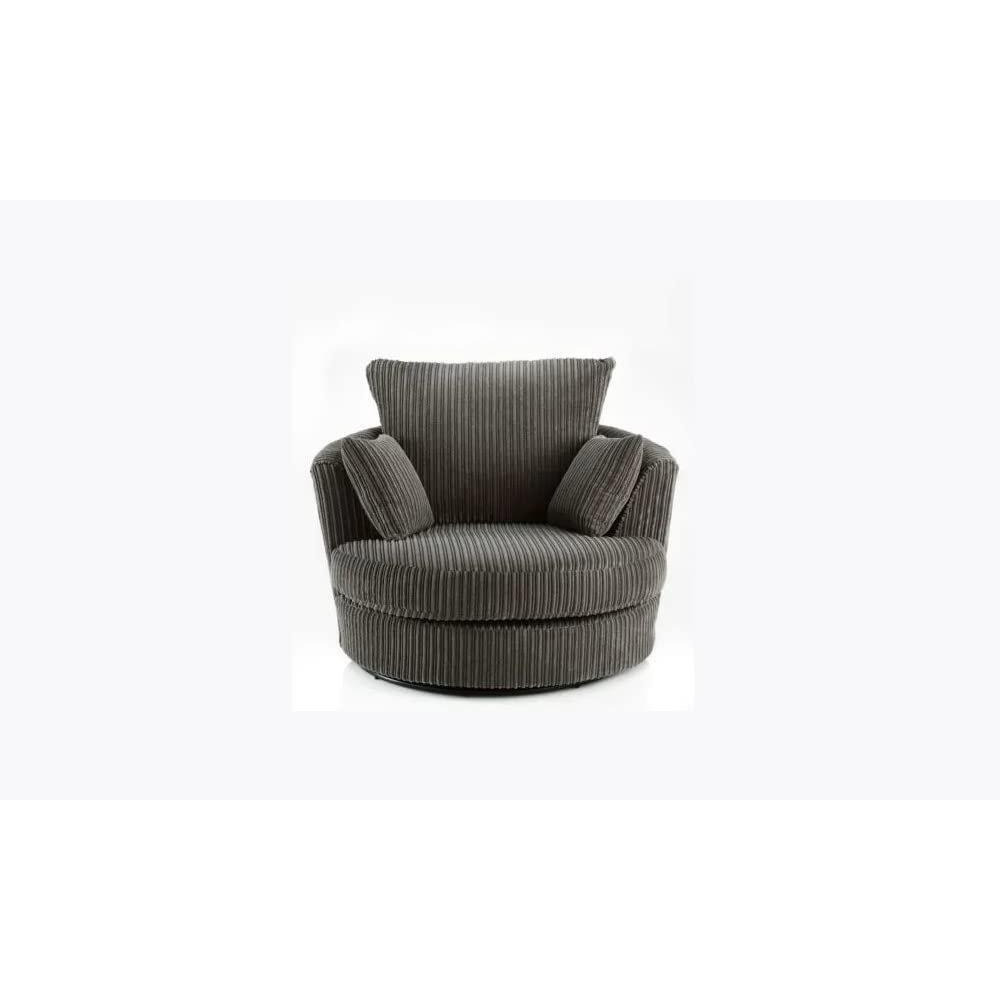 Collingdale Jumbo Cord Fabric Swivel Chair