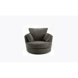 Collingdale Jumbo Cord Fabric Swivel Chair