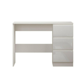 Carlton Gloss Dressing Table Makeup Vanity Table with 3 Drawers - thumbnail 3