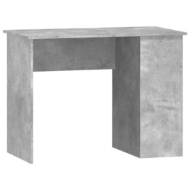 Desk Concrete Grey 100x55x75 Engineered Wood - thumbnail 2
