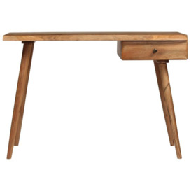 Writing Table Solid Acacia Wood 110x50x76 cm - thumbnail 2