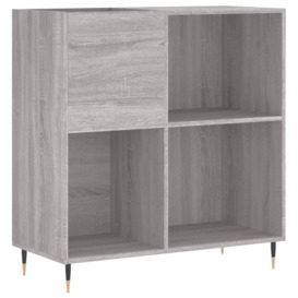 Record Cabinet Grey Sonoma 84.5x38x89 cm Engineered Wood - thumbnail 2