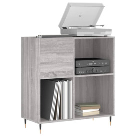 Record Cabinet Grey Sonoma 84.5x38x89 cm Engineered Wood - thumbnail 3