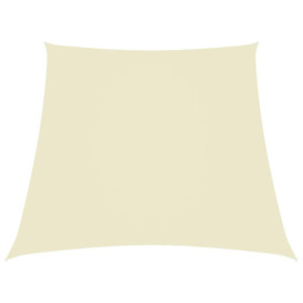 Sunshade Sail Oxford Fabric Trapezium 3/4x3 m Cream