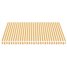 Replacement Fabric for Awning Yellow and White 4x3.5 m - thumbnail 3