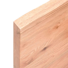Wall Shelf Light Brown 80x50x(2-4) cm Treated Solid Wood Oak - thumbnail 3