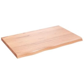 Wall Shelf Light Brown 80x50x(2-4) cm Treated Solid Wood Oak - thumbnail 1
