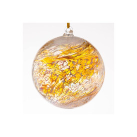 Sienna Glass 10cm Friendship Ball Christening Pastel Gold