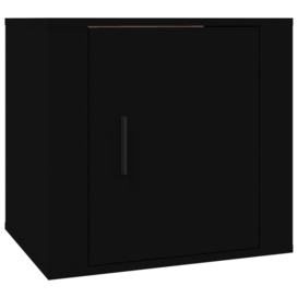 Bedside Cabinet Black 50x39x47 cm - thumbnail 2