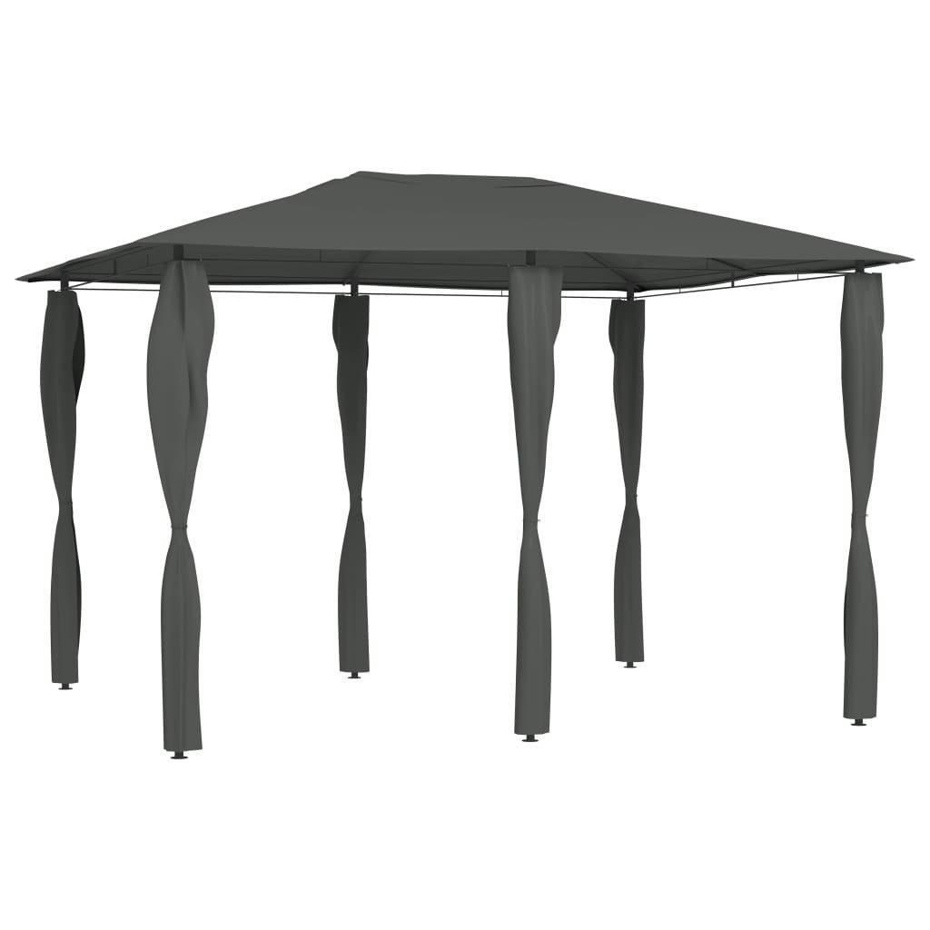 Gazebo with Post Covers 3x4x2.6 m Anthracite 160 g/mÂ² - image 1