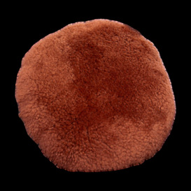 Coral Short Pile Sheepskin Cushion - thumbnail 2