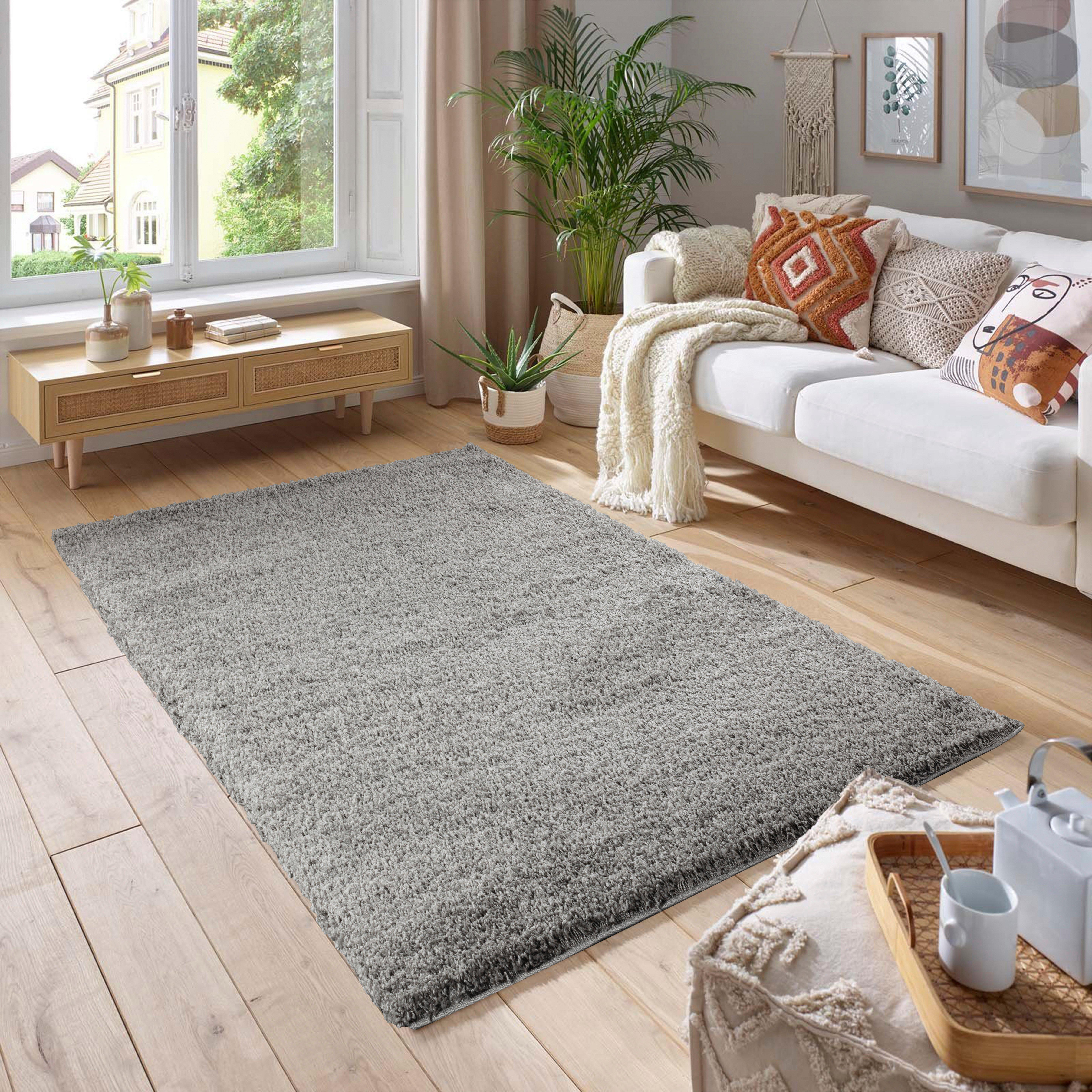 Soft Fluffy 5cm Thick Pile Shaggy Area Rugs for Living Room, Bedroom - image 1
