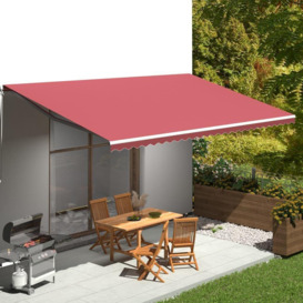 Replacement Fabric for Awning Burgundy Red 6x3 m - thumbnail 1