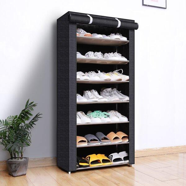 8-Tier Dustproof Shoe Cabinet - image 1
