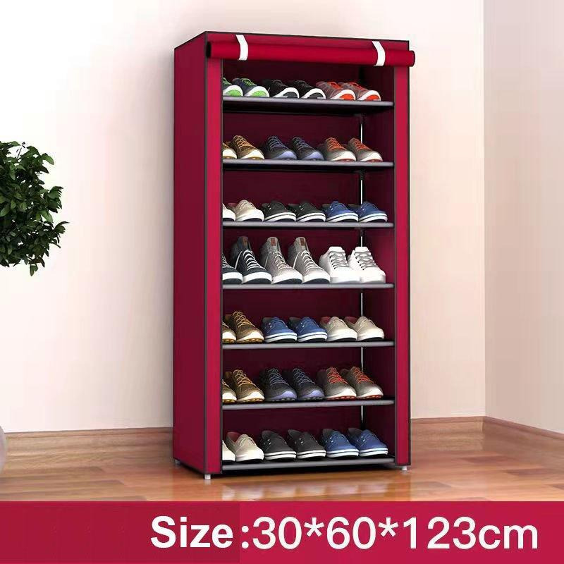 8-Tier Dustproof Shoe Cabinet - image 1