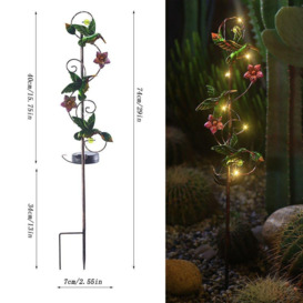 Solar Hummingbird-Shaped Garden Patio Lights - thumbnail 3