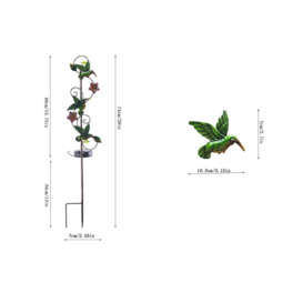 Solar Hummingbird-Shaped Garden Patio Lights - thumbnail 2