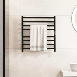 2-in-1 Towel Warmer Rack 8 Bars Freestanding & Wall Mounted Towel Warmer Rack - thumbnail 3