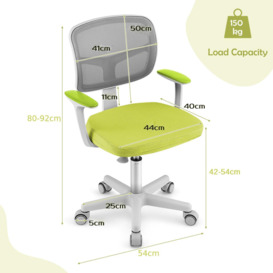 Kids Computer Desk Chair Low-Back Task Study Chairs Children Office Task Chair - thumbnail 3