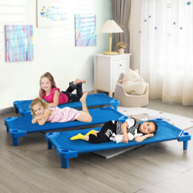 6PCS Stackable Naptime Cot Toddler Daycare Rest Mat Preschool Cot Bed - thumbnail 3