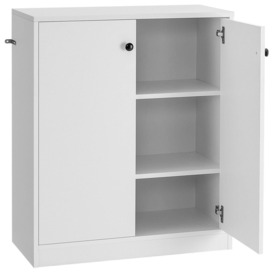 2-Door Storage Cabinet Buffet Cabinet w/ 3 Shelves Sideboard Kitchen Hallway - thumbnail 1