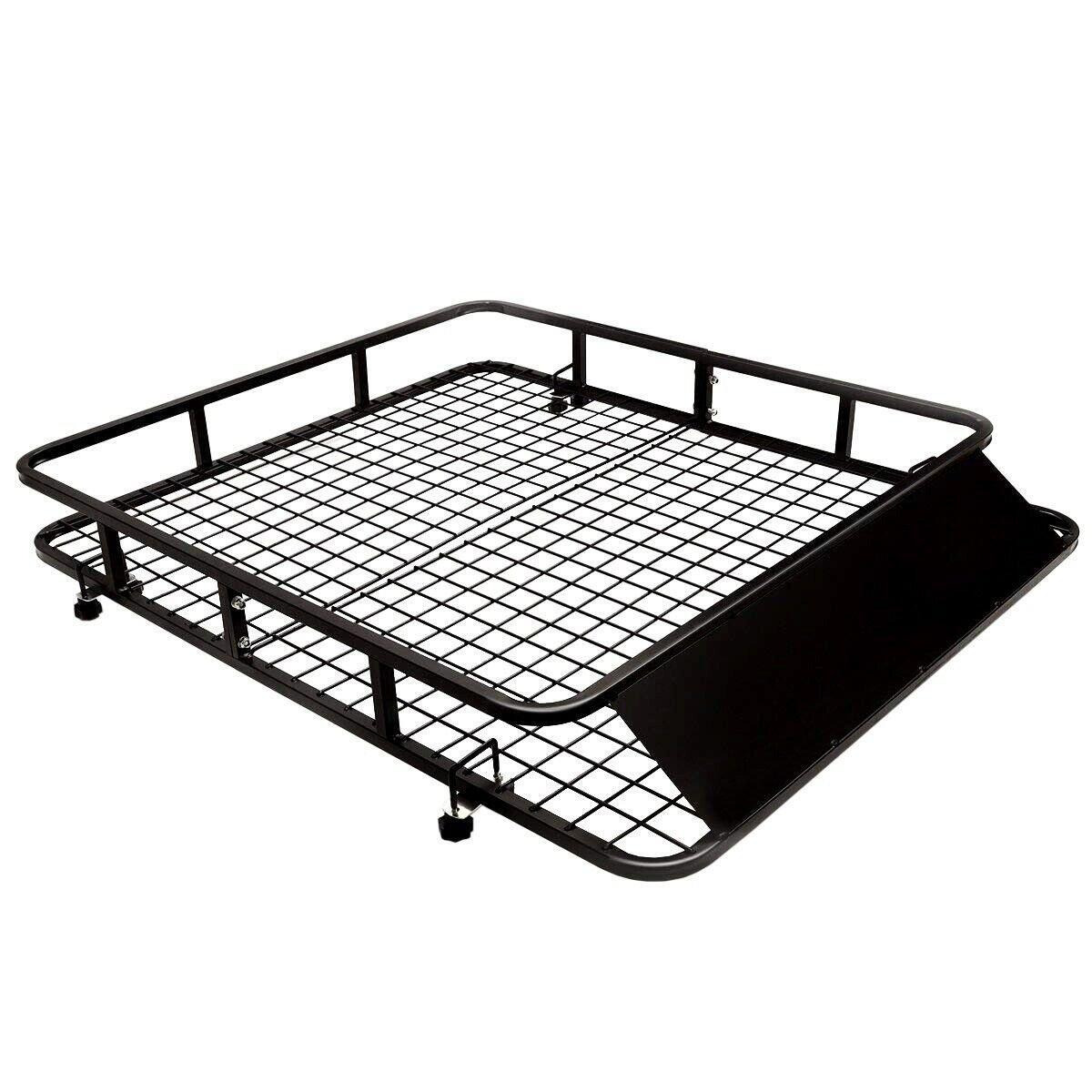 Steel Cargo Roof Rack Basket Truck Cars Top Luggage Carrier 75kg Weight Capacity - image 1