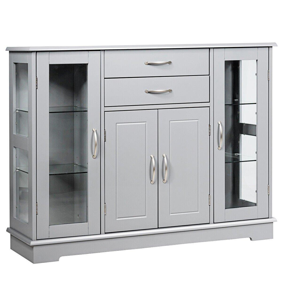 Kitchen Buffet Server Sideboard Wooden Storage Cupboard Cabinet Elegant Design - image 1