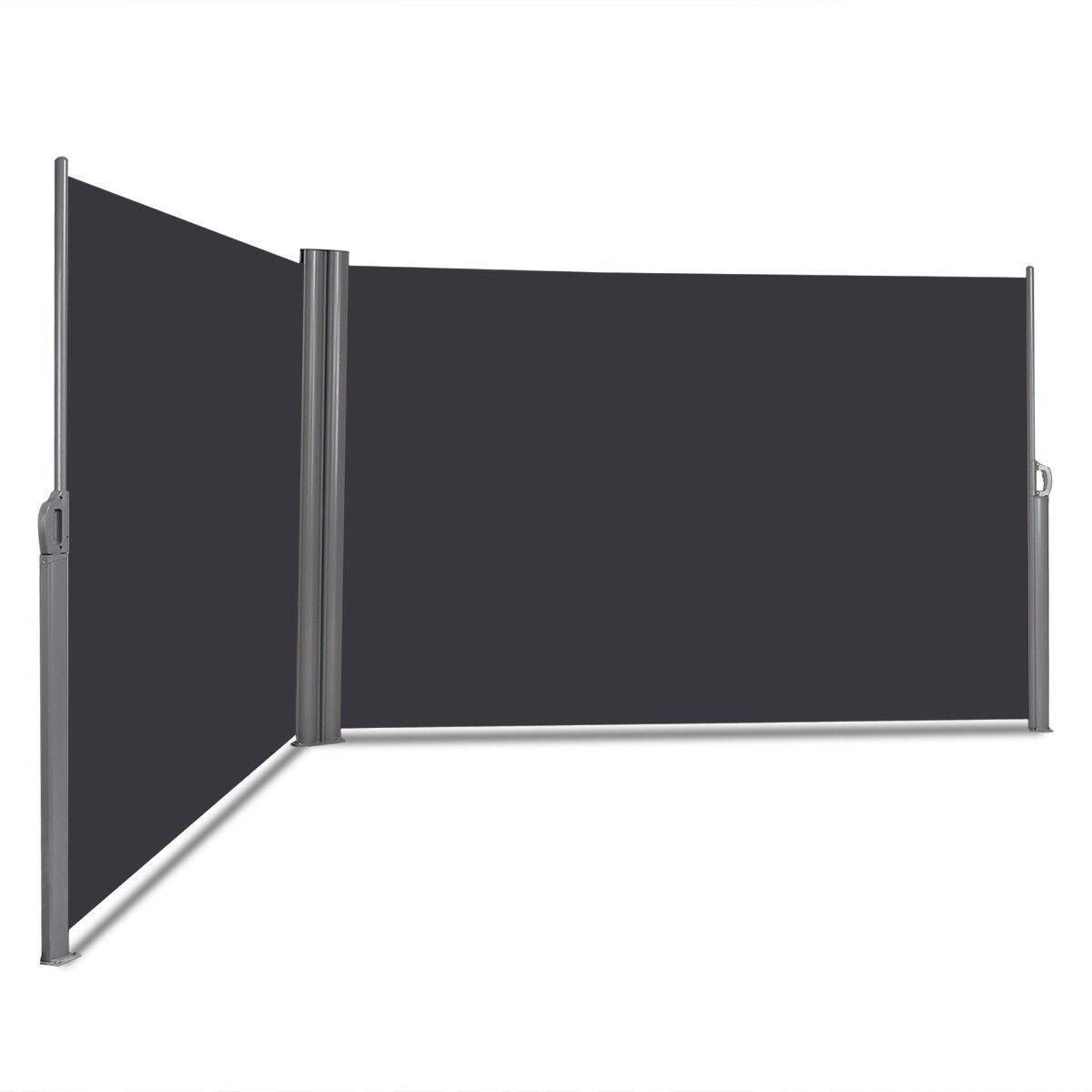 (1.6x6M) Retractable Folding Side Awning Screen Garden Privacy Divider - image 1