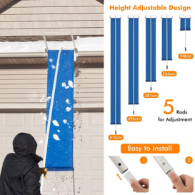 148-610CM Snow Roof Rake Adjustable Snow Cleaning Tool Lightweight Roof Rake - thumbnail 2