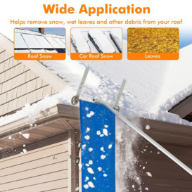 148-610CM Snow Roof Rake Adjustable Snow Cleaning Tool Lightweight Roof Rake - thumbnail 3