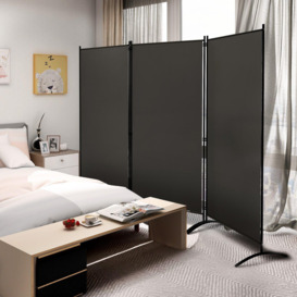 3 Panels Freestanding Room Divider Wall Folding Room Partition Separator Privacy - thumbnail 3