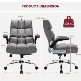 Executive Office Chair Ergonomic Padded High Back Swivel Computer Desk Chairs - thumbnail 2