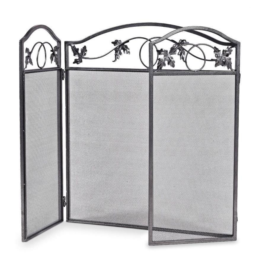 3 Panel Fireplace Fence Foldable Mesh Fireplace Screen for Baby & Pets - image 1