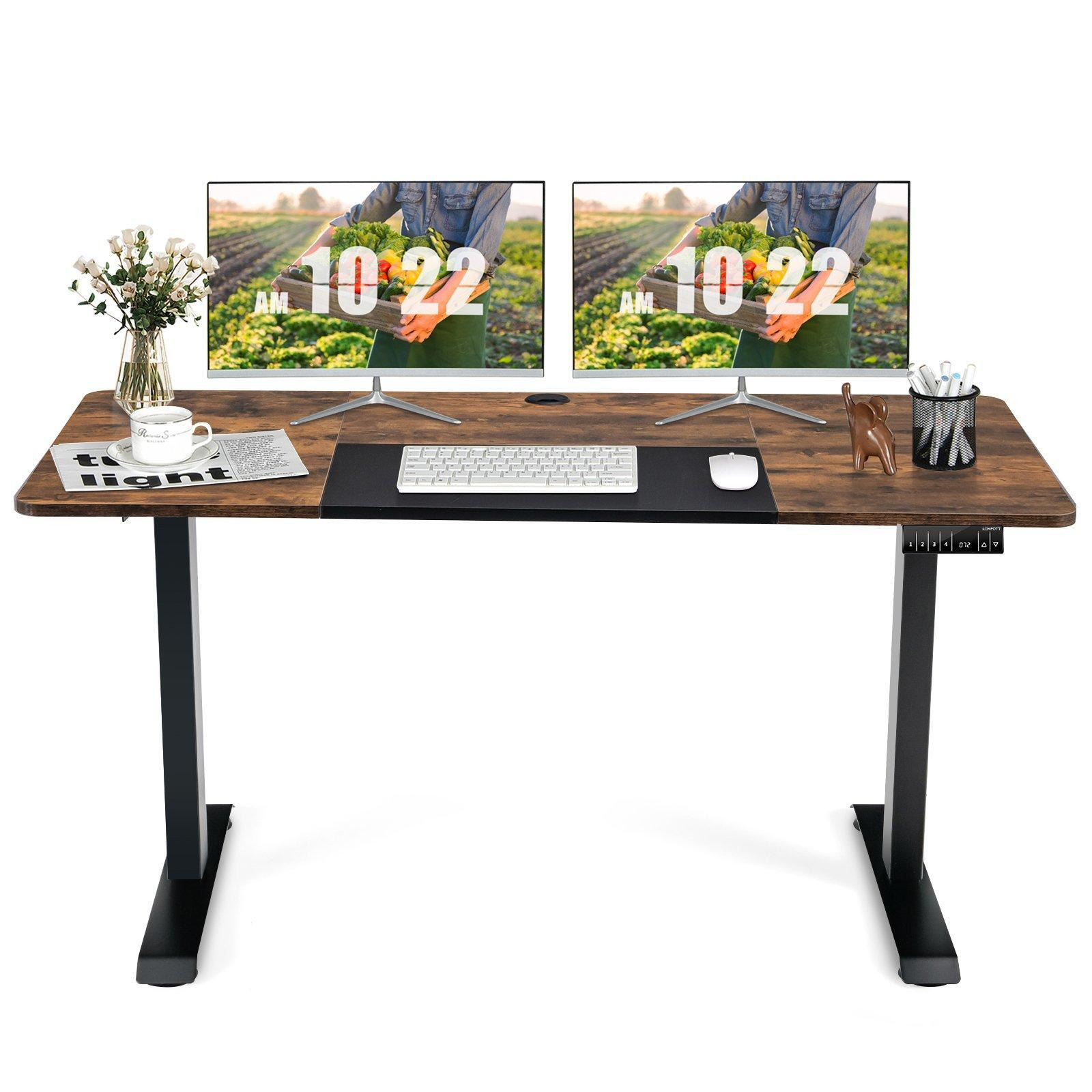 Electric Height Adjustable Standing Desk with Memo - image 1