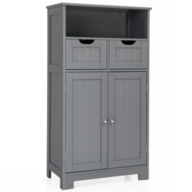 Wooden Freestanding Cupboard Cabinet for Bathroom - thumbnail 1