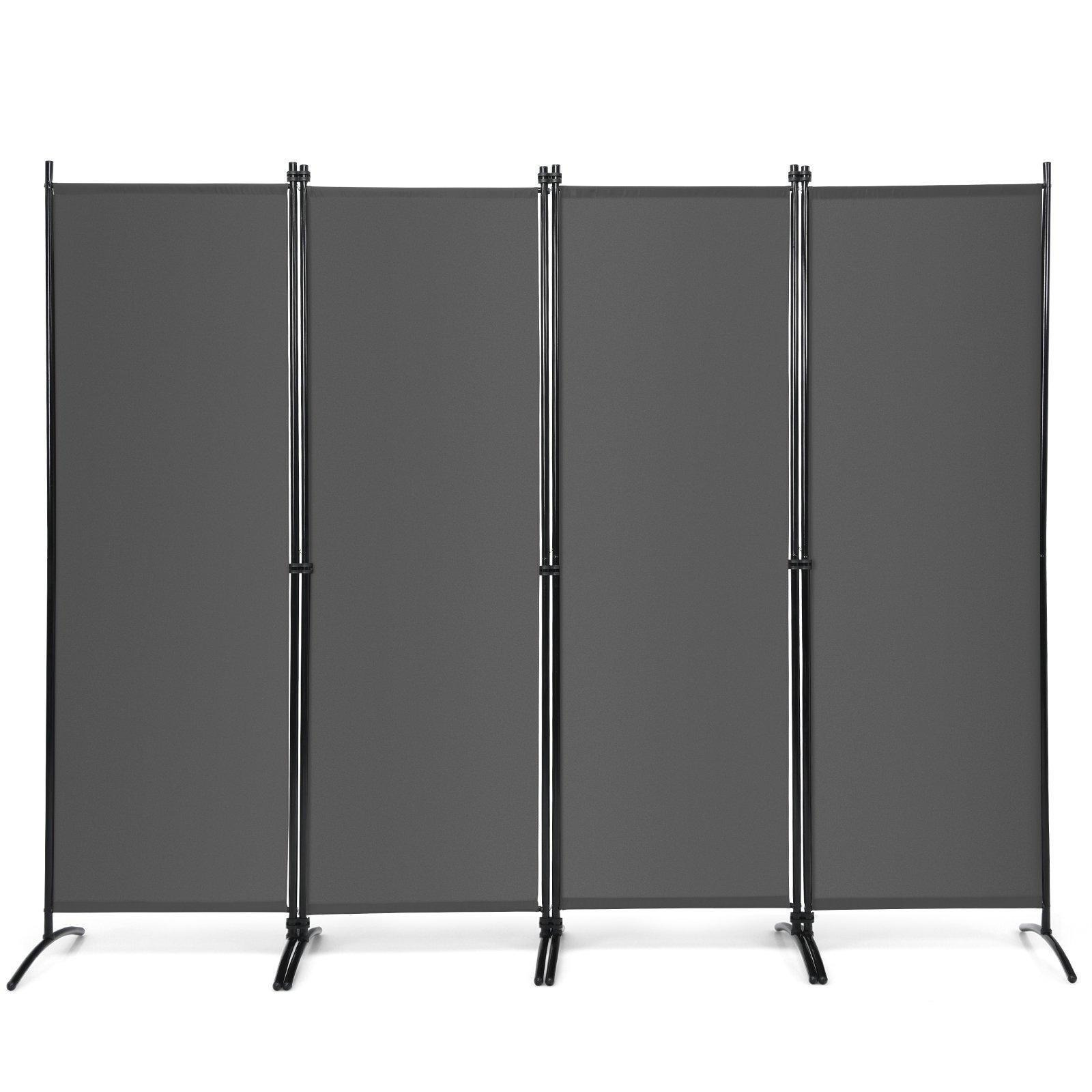 173cm Tall Folding Room Divider Freestanding 4-Panel Privacy Screen - image 1