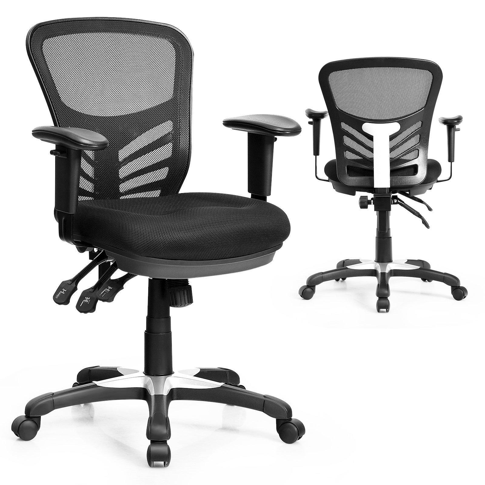 Ergonomic Reclining Mesh Office Chair with 3-Paddl - image 1