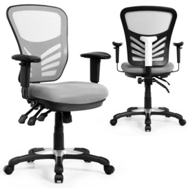Reclining Mesh Office Chair Ergonomic Executive Adjustable w/ Lumbar Support - thumbnail 1