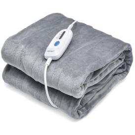Heating Blanket Throw with 4 Heating Levels & 8 Hours Auto Off