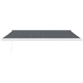Retractable Awning Anthracite 4x3 m Fabric and Aluminium - thumbnail 3