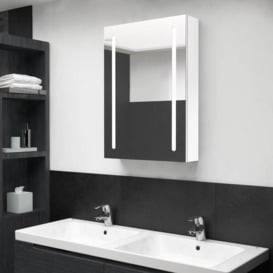 LED Bathroom Mirror Cabinet Shining White 50x13x70 cm - thumbnail 1