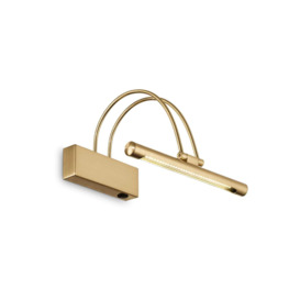 Bow LED Small Picture Wall Light Satin gold