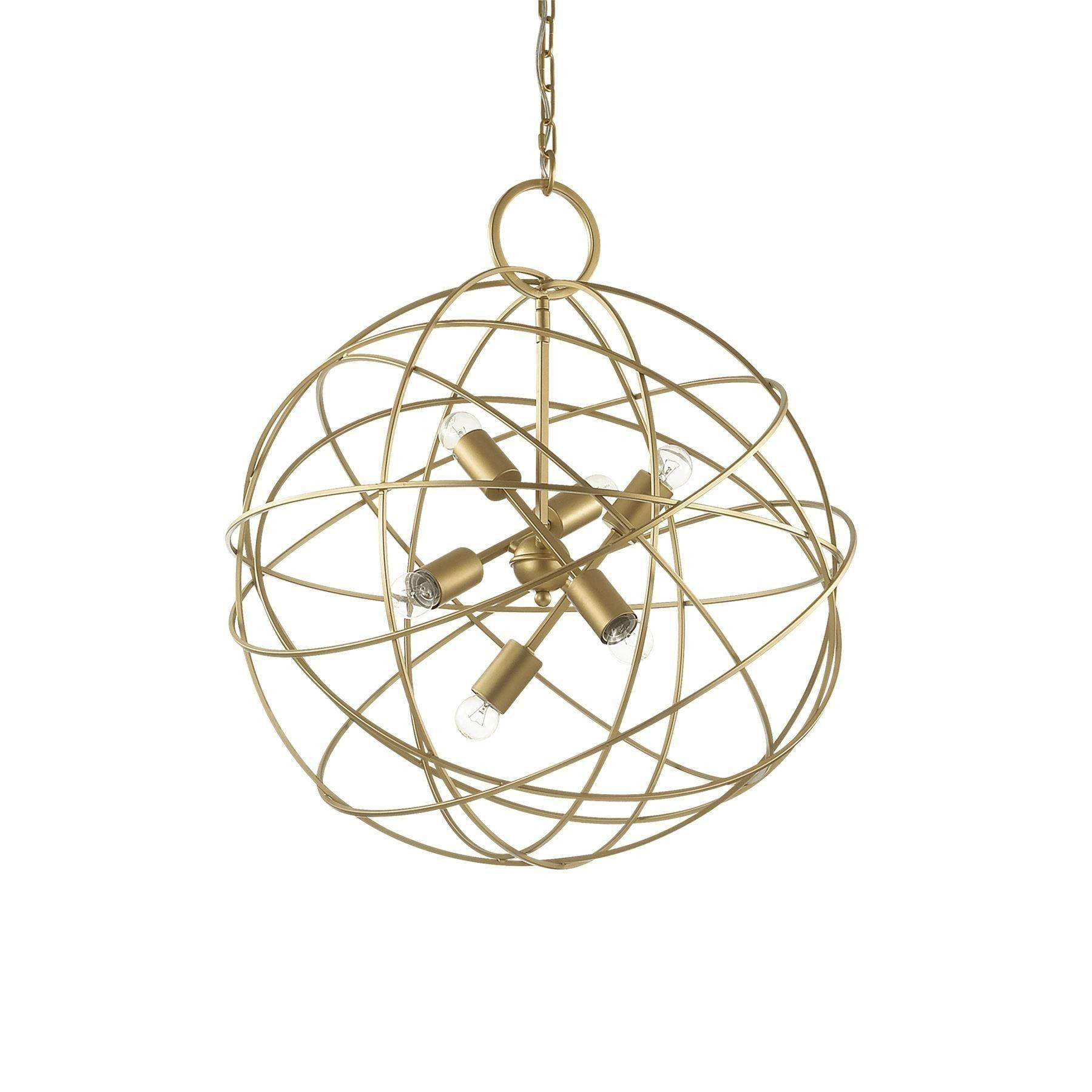 Konse 6 Light Spherical Ceiling Pendant Gold - image 1